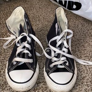 Black High top converse